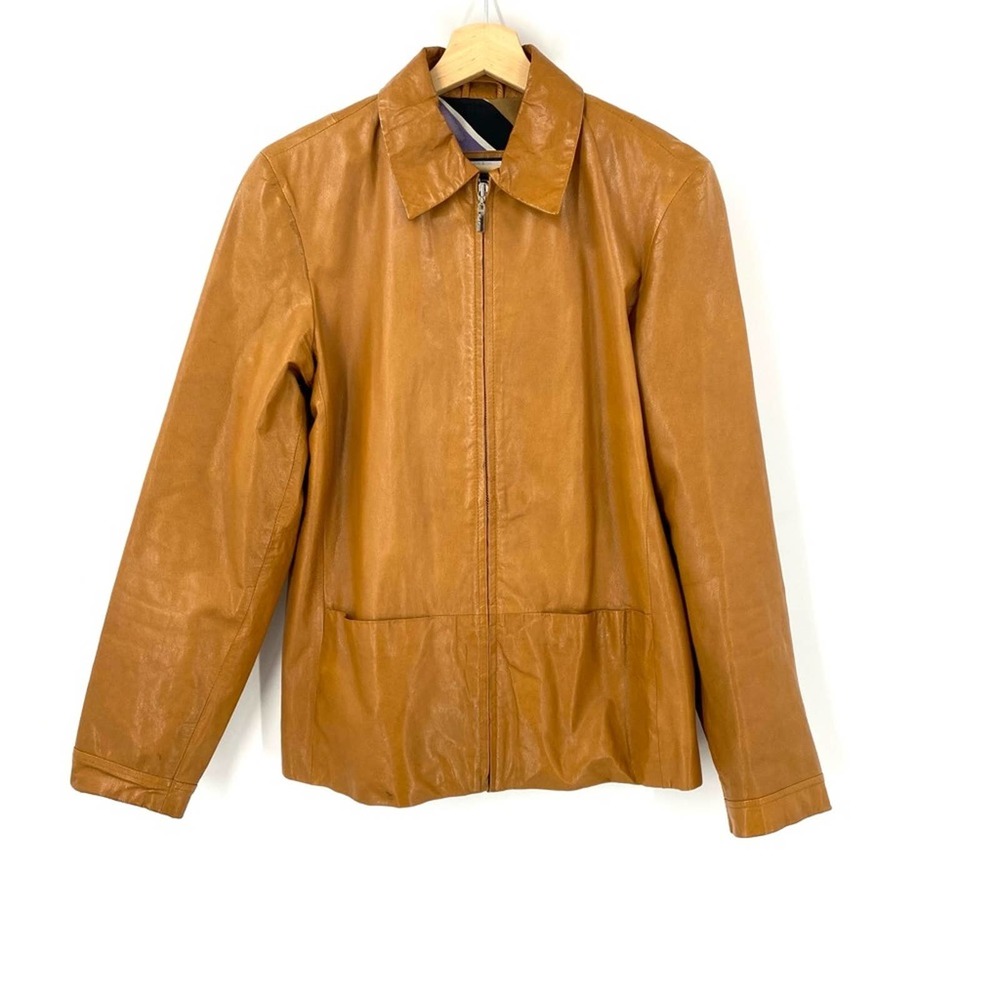 Vintage 90’s Pelle Studio Wilson’s Leather Tan Leather Jacket
